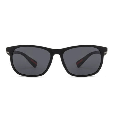 Vincent Chase by Lenskart | Full Rim Wayfarer Sunglasses | Polarized UV Protected | Unisex | Large | Black