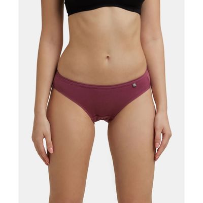 Jockey 1410 Women's Super Combed Cotton Bikini Panty|PO3 | Multicolor Dark assorted-XXL