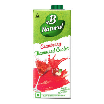B Natual Cranberry Juice Tetrapack