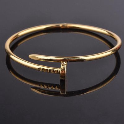 Designs & You Gold-Plated Nail Bracelet 