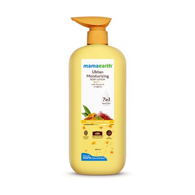 Mamaearth Ubtan Moisturizing Body Lotion With Turmeric & Saffron For Glowing Skin
