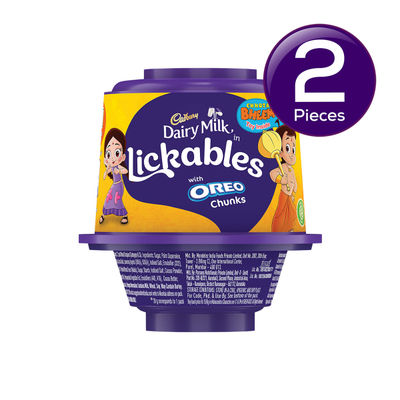 Cadbury Dairy Milk Lickables Chocolate With Oreo Chunks 20 g Combo