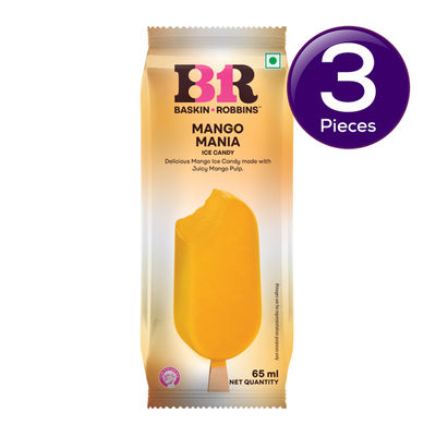 Baskin Robbins Mango Mania Candy Stick Ice Cream 65 ml Combo