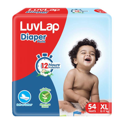 LuvLap Diaper Pants For Kids | White | XL (12 - 17 kg)