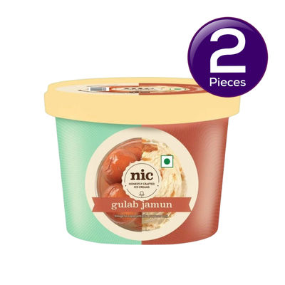 Nic Gulab Jamun Icecream Cup 100 ml X 2 Combo