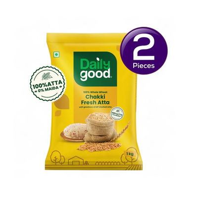 Daily Good MP 100% Whole Wheat Atta 1 kg Combo