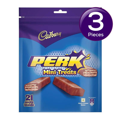 Cadbury Perk Mini Treats Chocolate coated Wafers Combo