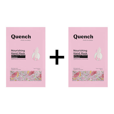 Quench Nourishing Manicure Hand Mask (With Mon Cherry Radiance) 1 pc X 2 Combo