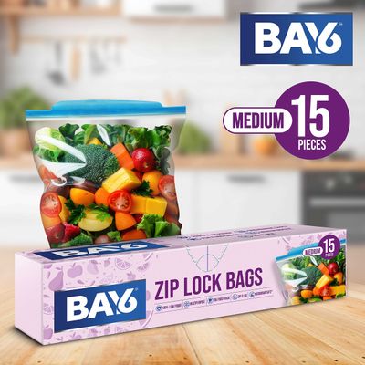 BAY6 Zip Lock Bags - Medium - 26 x 28 cm