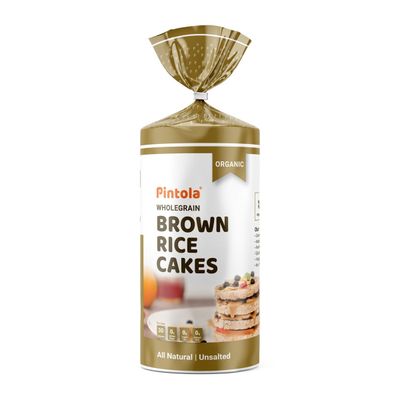 Pintola Organic Wholegrain Brown Rice Cakes Unsalted