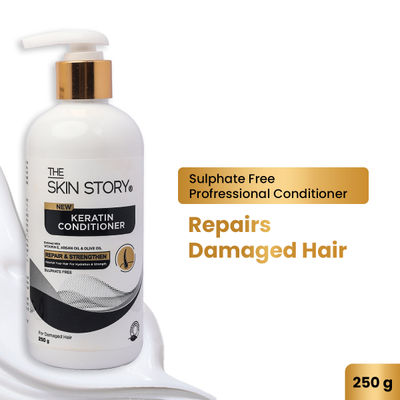 The Skin Story Keratin Conditioner For Coloured Treated Hair Controls Frizz & Damage Sulphate Free