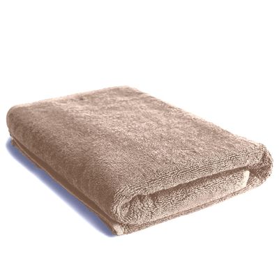 BAY6 100% Cotton Bath Towel - 140 cm x 70 cm | 400 GSM - Beige