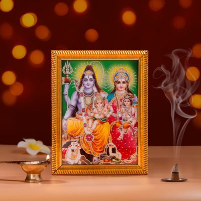 Jai Kashi Shiv Parvati Deity Photo