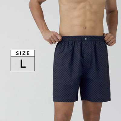 XYXX Astor IntelliEaze 100% Combed Cotton Printed Boxer | Back Pocket | Circle- L