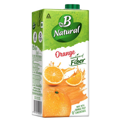 B Natual Orange Juice Tetrapack