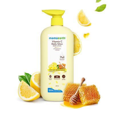 Mamaearth Vitamin C Daily Glow Body Lotion For Skin Brightening With Vitamin C & Honey