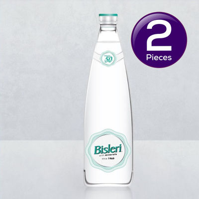 Bisleri Drinking Water Glass Bottle 750 ml Combo