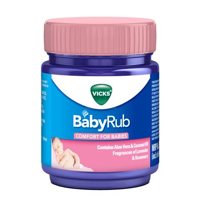 Vicks Babyrub Moisturize Soothe Relax Baby Balm For Kids | Assorted | 3+ months