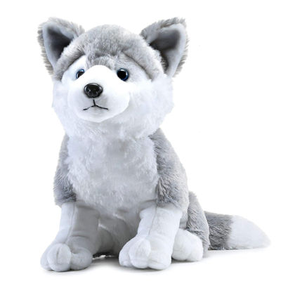 Webby Plush Husky Dog Stuffed Animal Puppy Soft Toy, Adorable Gifts for Kids and Adult, 30CM (Grey)