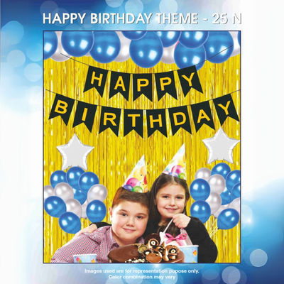 Let's Vybe Happy Birthday Theme - Assorted Colors