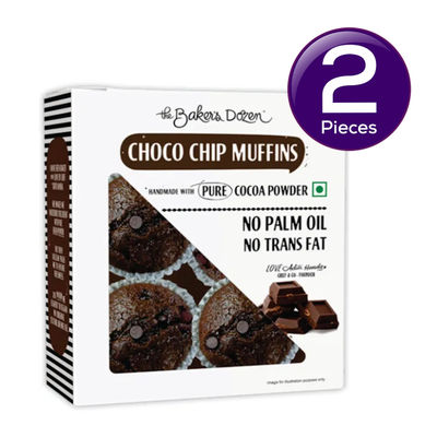 The Baker'S Dozen Choco Chip Muffins 180 g X 2 Combo