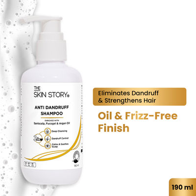 The Skin Story Anti-Dandruff Shampoo For Itchy Oily Scalp Cleanses Moisturizes Hair With Saniscalp