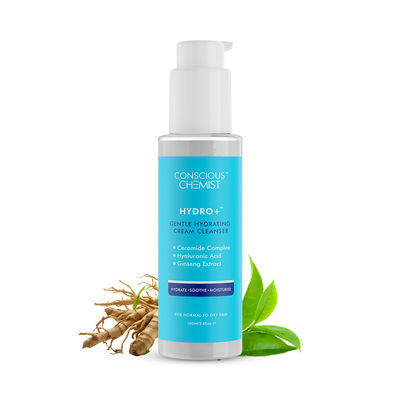 Conscious Chemist Gentle Hydrating Face Wash For Dry Skin With Hyaluronic Acid And Ceramides