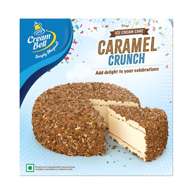 Cream Bell Caramel Crunch Ice Cream Cake