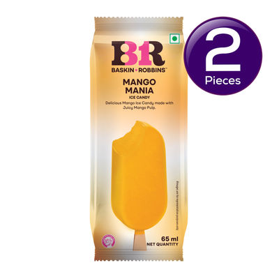 Baskin Robbins Mango Mania Candy Stick Ice Cream 65 ml Combo