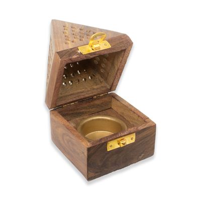 Swaha Wooden Dhoop Burner With Dhoop Cones