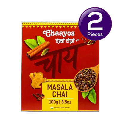 Chaayos Masala Tea - Premium Chai Patti with 100% Natural Spices 100 g Combo