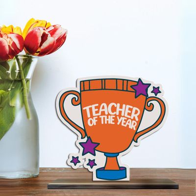 Mad Over Print Teacher Of The Year Trophy