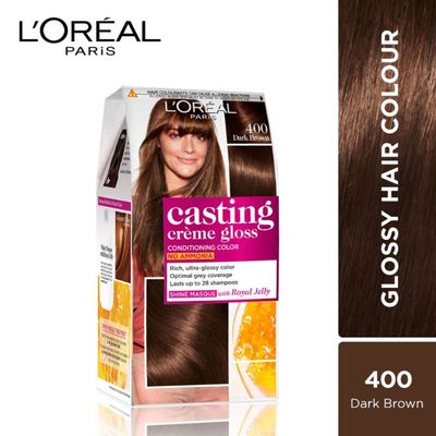 L'Oreal Paris Casting Creme Gloss Small Pack, 400 Dark Brown