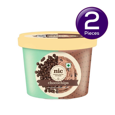 Nic Choco Chips Ice Cream Cup 100 ml Combo