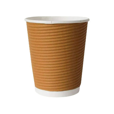 Vinay Trading Disposable Rippled Paper Glass -250 ml