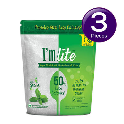 I'M Lite 50% Less Calories Sugar 500 g  X 3 Combo