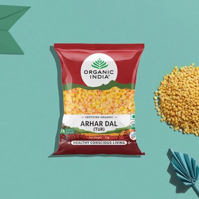 Organic India Arhar Dal | Tur Dal, Hygienically Packed, Rich In Protein And Fiber