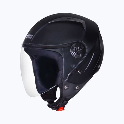 Studds Vogue Isi Certified Open Face Motorcycle Helmet For Men And Women With Visor (Black - M)