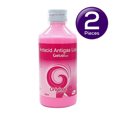 Gelusil MPS Original Oral Liquid Mint Sugar Free 200 ml X 2 Combo