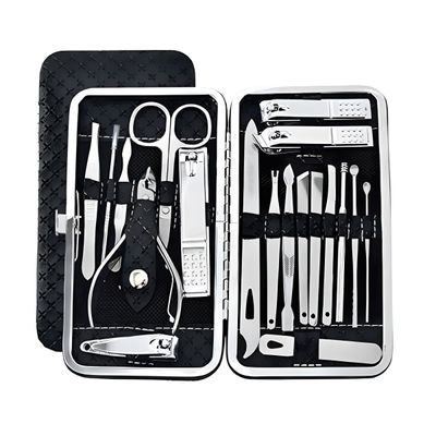 Bronson Professional Manicure And Pedicure Tool Set | 19 In 1 With Storage Case