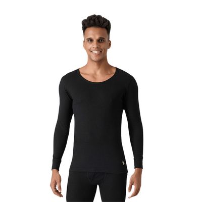 U.S. Polo Assn. Men's Slim Fit Tri Blend I752 Thermal T-Shirt | Black | S