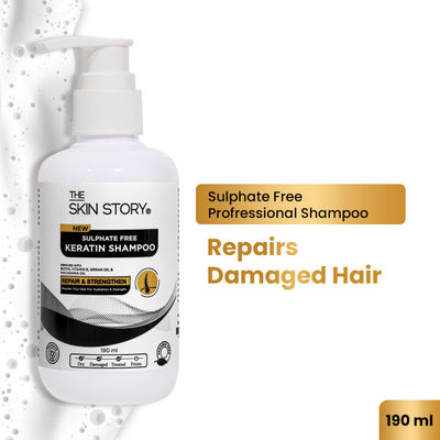 The Skin Story Keratin Shampoo For Treated Coloured Hair Controls Frizz Repair Damage Sulphate Free