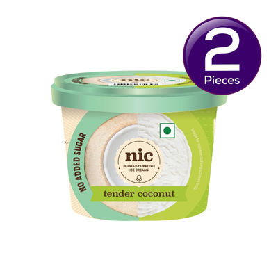 NIC Tender Coconut Cup | No Added Sugar 100 ml X 2 Combo
