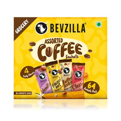 Bevzilla Assorted Medium Roast Organic Instant Coffee