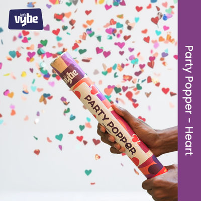 Let's Vybe Party Popper | Heart