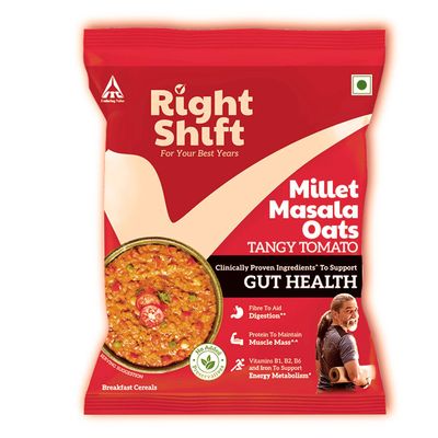 ITC Right Shift Masala Oats, Tomato & Millets | High Protein & Fibre | No preservatives