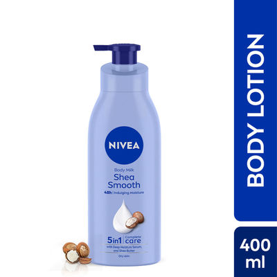 NIVEA Shea Smooth Body Lotion |48 H Moisturization|With Deep Moisture Serum|For Dry Skin
