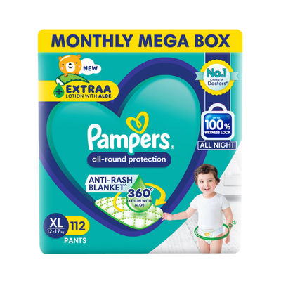 Pampers All Round Protection Pants For Kids | White | XL (12 - 17 kg)