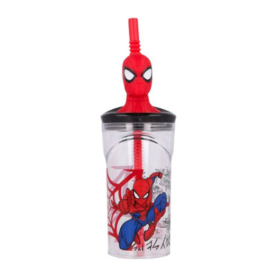 Marvel Spiderman Character Licensed 3D Face Tumbler - Assorted