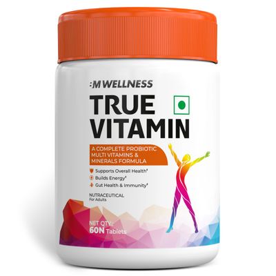 Big Muscles Nutrition True Vitamin Multivitamin | 60 Tablets | Multi Vitamins And Minerals Formula